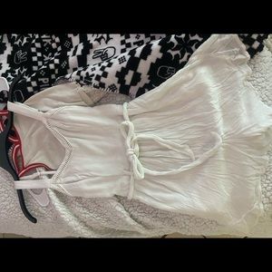 hollister white romper